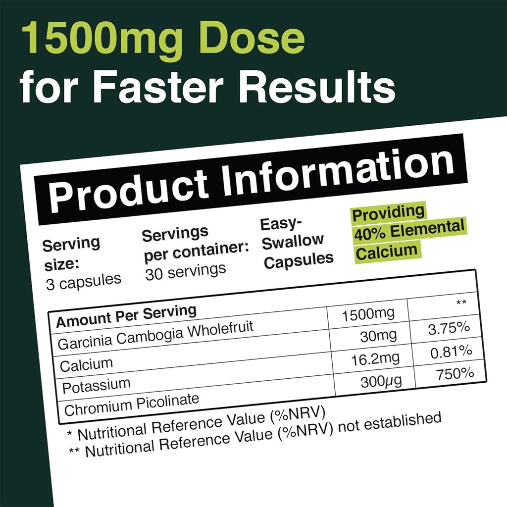 Garcinia Cambogia 90 Capsules - SlimZest Garcinia Cambogia 90's