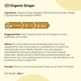 Weight World Organic Ginger 650 mg Capsules 90's
