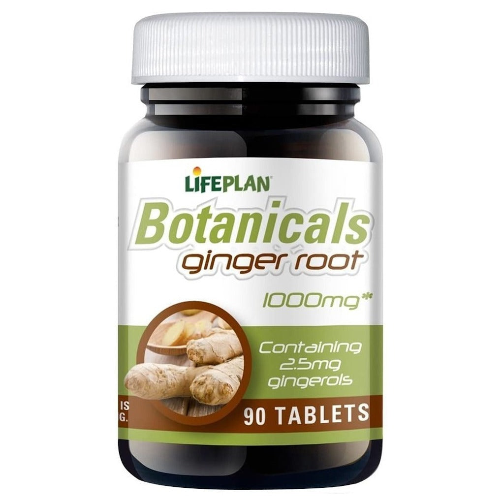 Life Plan Botanicals Ginger Root 1000 mg 90 Tablets