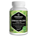 جينكو بيلوبا 6000 ملج 100 كبسولة - Vitamaze Ginkgo Biloba 6000mg 100 Capsules