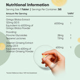 جينكو بيلوبا 6600 ملج 365 قرص - WeightWorld Ginkgo Biloba 6600mg 365 Tablets