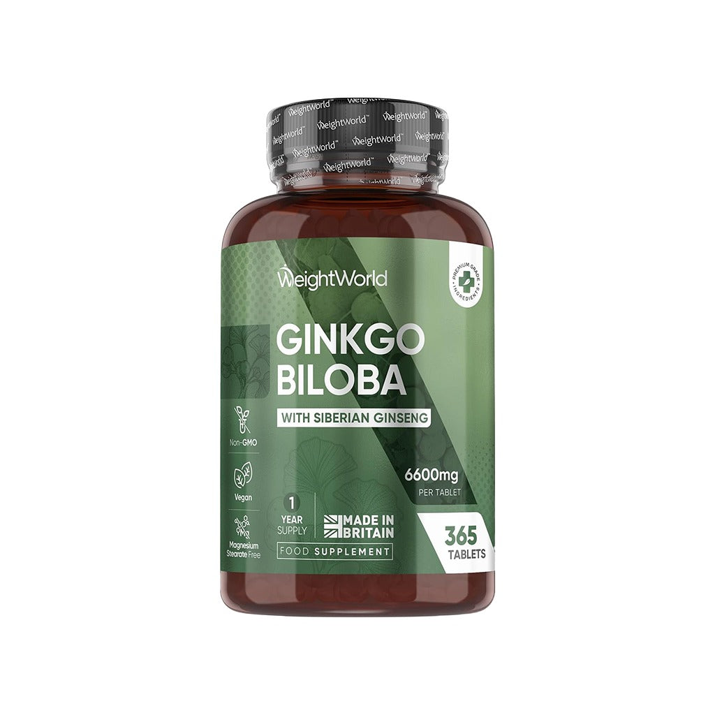 جينكو بيلوبا 6600 ملج 365 قرص - WeightWorld Ginkgo Biloba 6600mg 365 Tablets