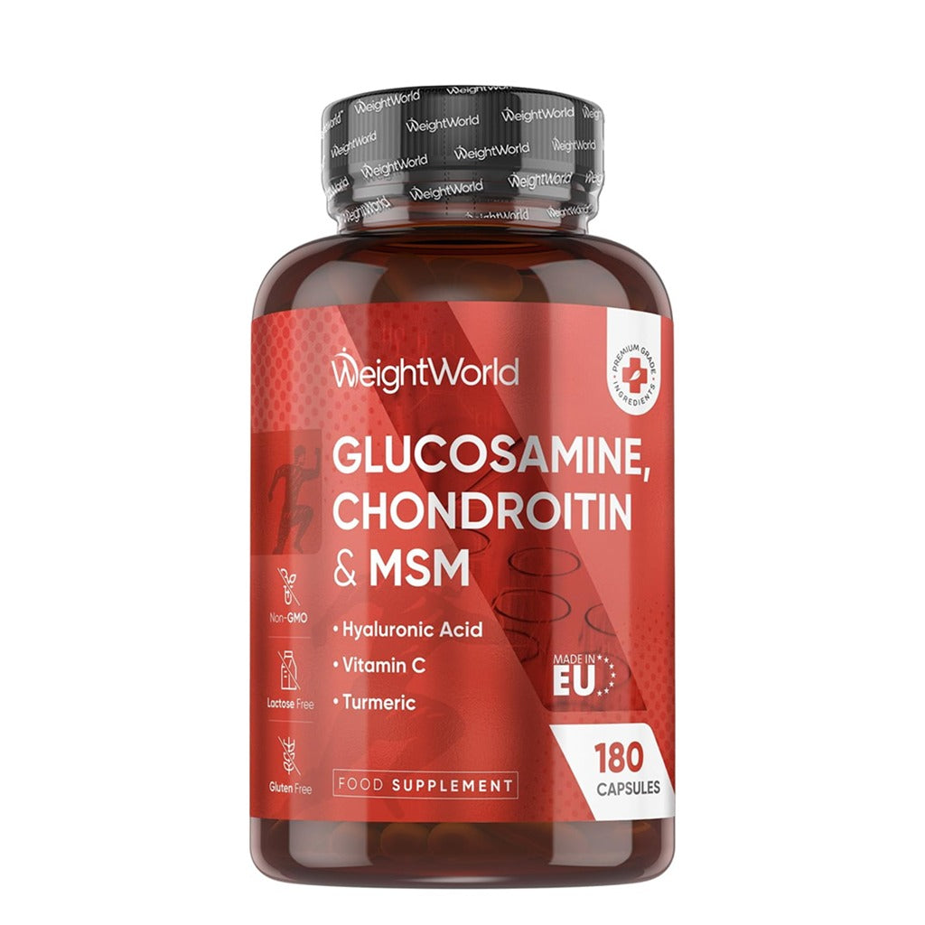 Glucosamine and Chondroitin 180 Capsules - Weight World Glucosamine and Chondroitin Complex Capsules 180's