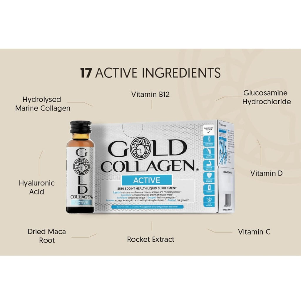 جولد كولاجين اكتيف شراب 10 امبولات - Gold Collagen Active 10*50ml