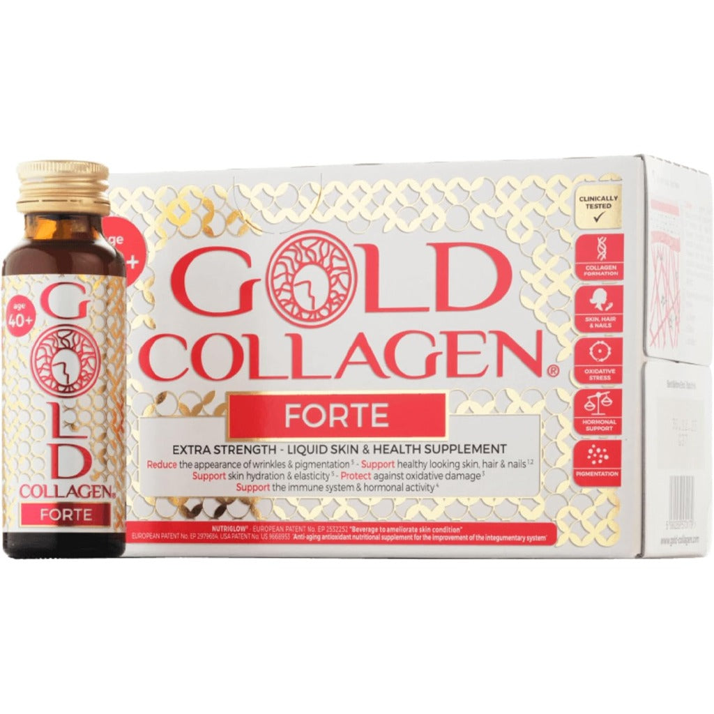 جولد كولاجين فورت شراب كولاجين بحري للبشرة 10 امبولات - Gold Collagen Forte 10*50ml