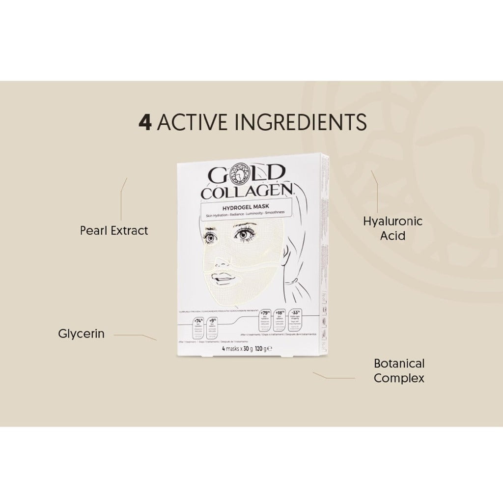 Gold Collagen Hydrogel Mask 4 Masks