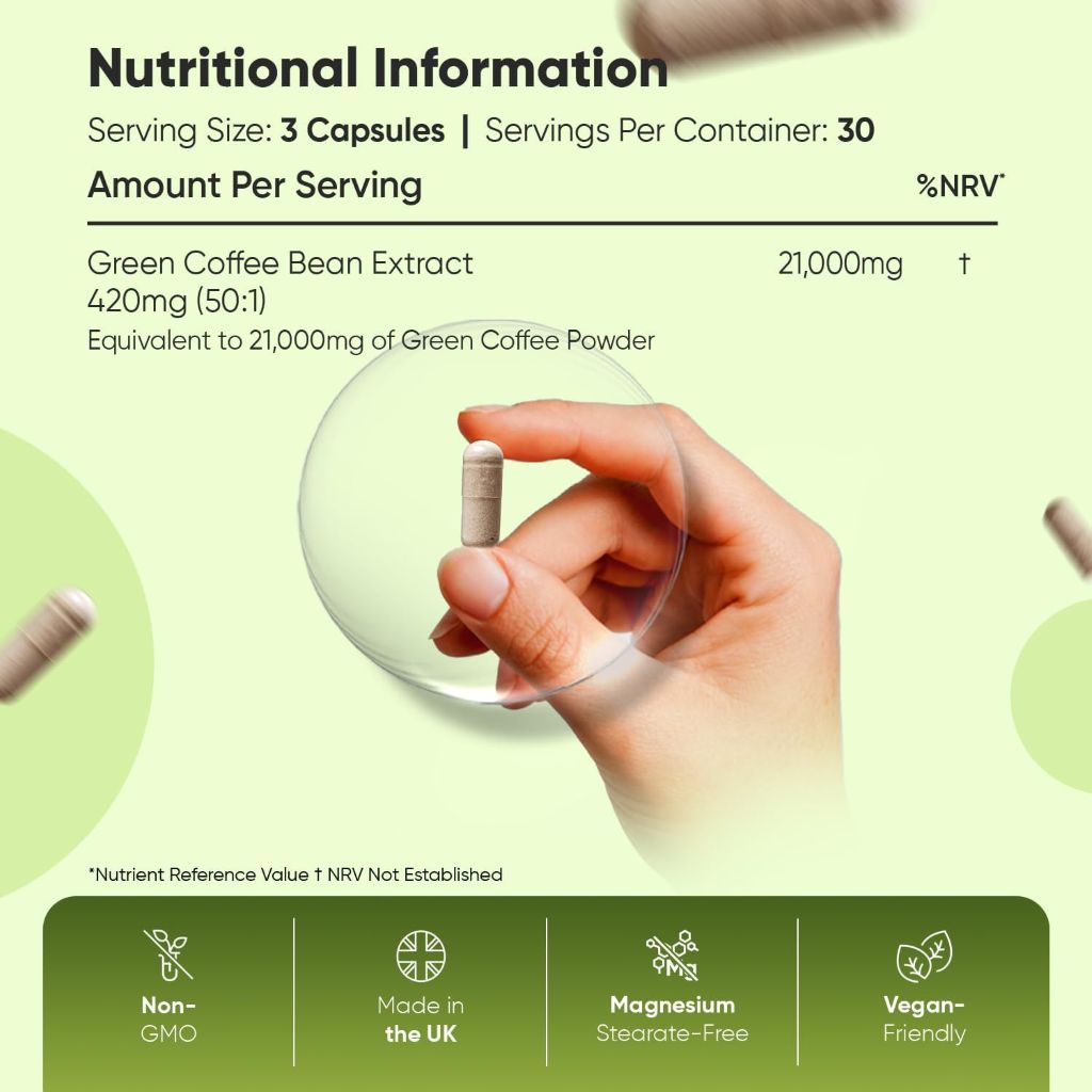 القهوة الخضراء النقية 21000 مجم 90 كبسولة - WeightWorld Pure Green Coffee 90 Capsules