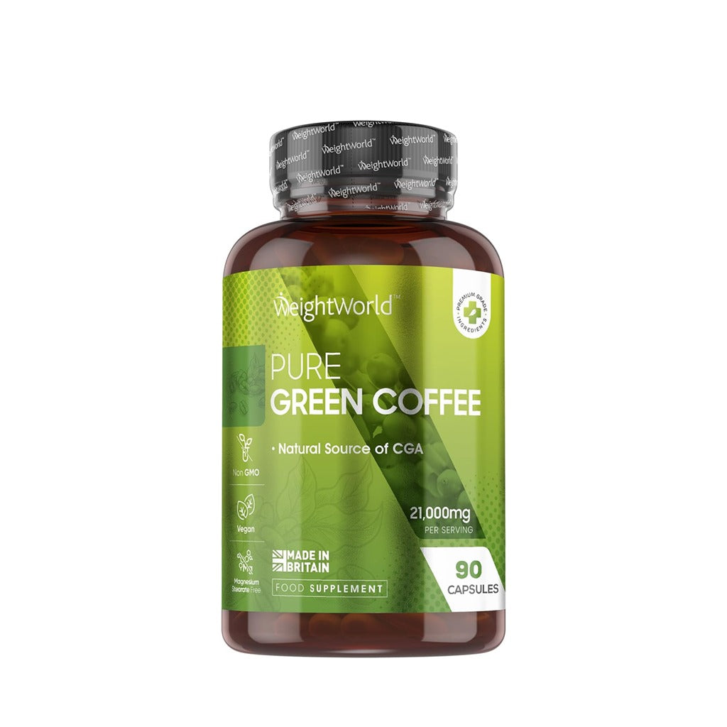 القهوة الخضراء النقية 21000 مجم 90 كبسولة - WeightWorld Pure Green Coffee 90 Capsules