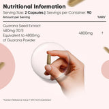 Guarana Capsules 2400 mg 180's - Weight World Pure Guarana 2400 mg Capsules 180's