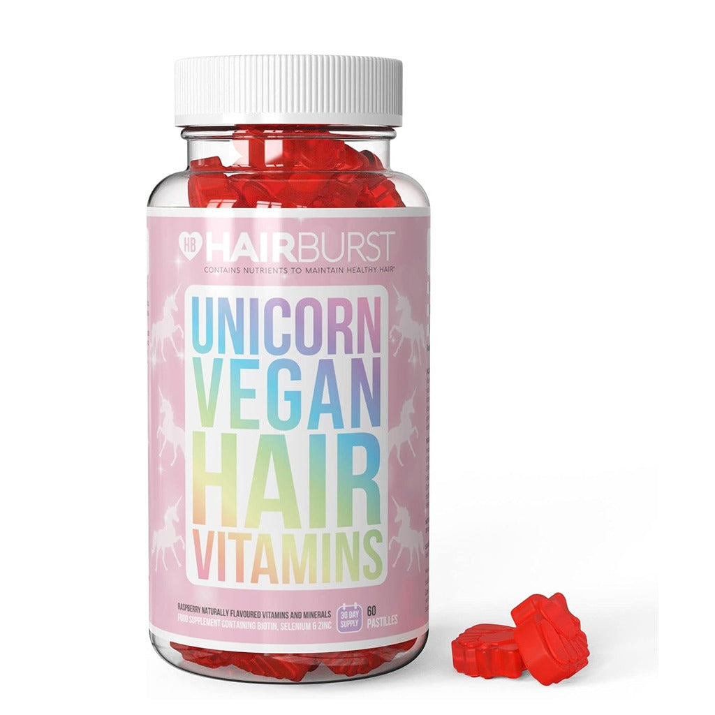 هيربرست يوني كورن فيتامينات الشعر للنباتيين 60 قطعة- Hairburst Unicorn Vegan Hair Vitamins 60 Capsules