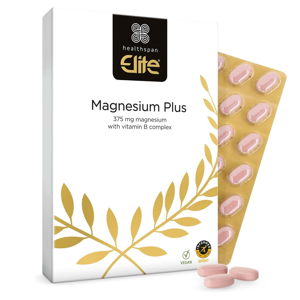 هيلثسبان مغنيسيوم بلس 375 ملج 120 قرص - Healthspan Elite Magnesium Plus 375mg 120 Tablets