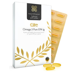 هيلثسبان أوميجا 3 حمض الايكوسابنتينويك النقي 1 جرام 60 كبسولة - Healthspan Elite Omega 3 Pure EPA 1 gm Capsules 60’s