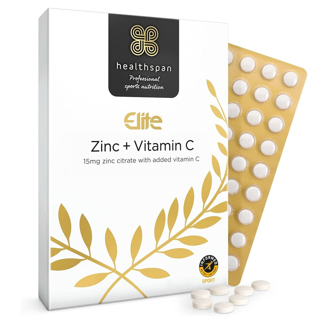 هيلثسبان زنك + فيتامين سي 180 قرص - Healthspan Elite Zinc + Vitamin C 180 Tablets