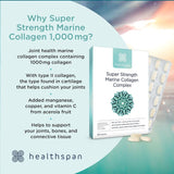 هيلثسبان مركب الكولاجين البحري عالي القوة 60 قرص - Healthspan Super Strength Marine Collagen Complex Tablets 60’s