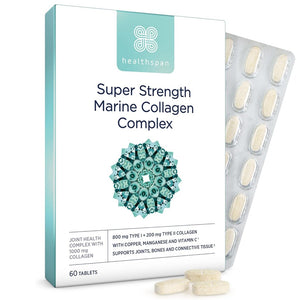 هيلثسبان مركب الكولاجين البحري عالي القوة 60 قرص - Healthspan Super Strength Marine Collagen Complex Tablets 60’s