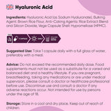 كبسولات الهيالورونيك أسيد 600 مجم 120 كبسولة - WeightWorld Hyaluronic Acid 600mg 120 Capsules