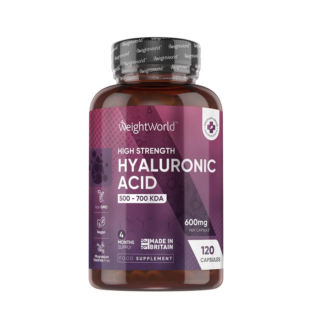 كبسولات الهيالورونيك أسيد 600 مجم 120 كبسولة - WeightWorld Hyaluronic Acid 600mg 120 Capsules