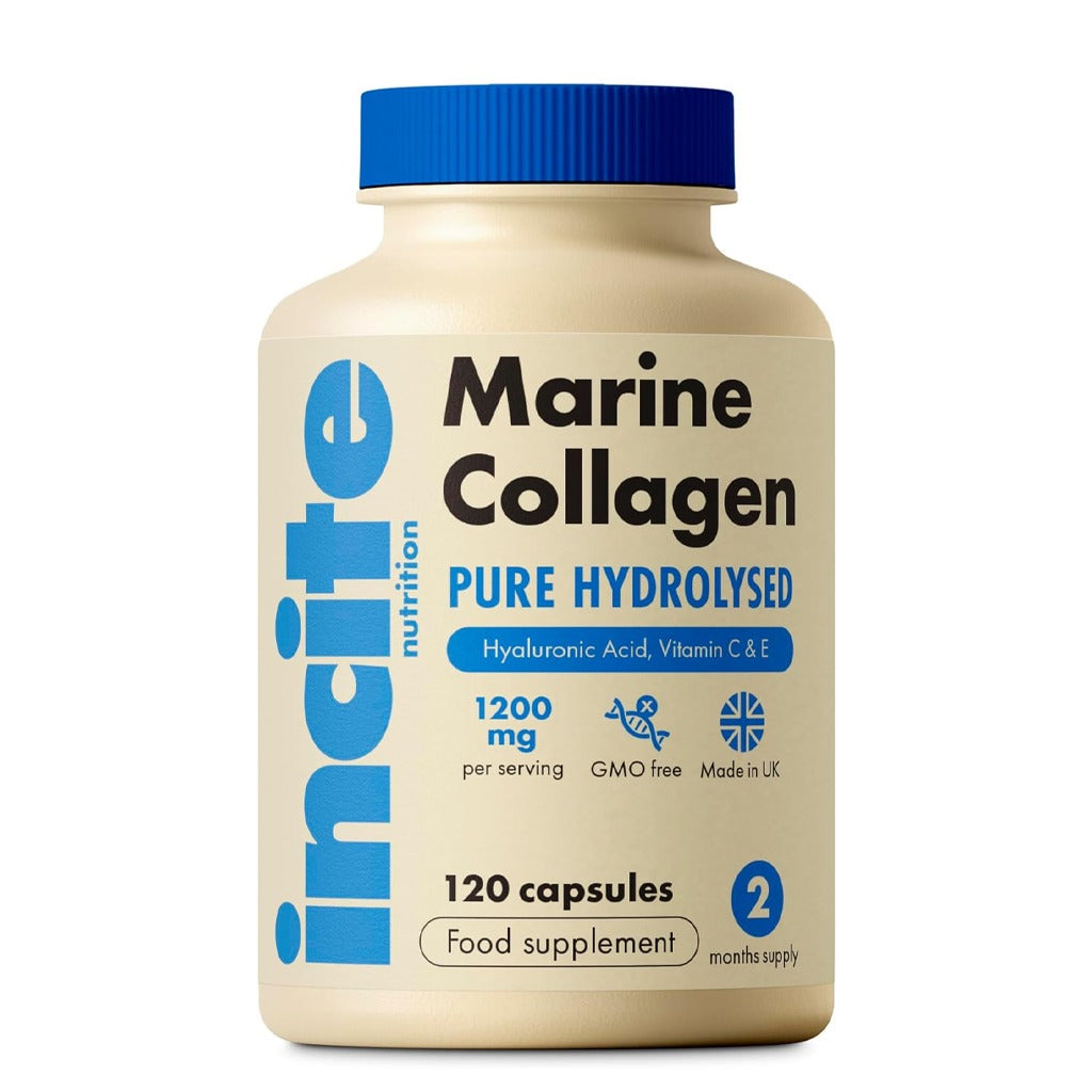 كبسولات الكولاجين البحري 1200 ملج 120 كبسولة - Incite Nutrition Marine Collagen 1200mg 120 Capsules