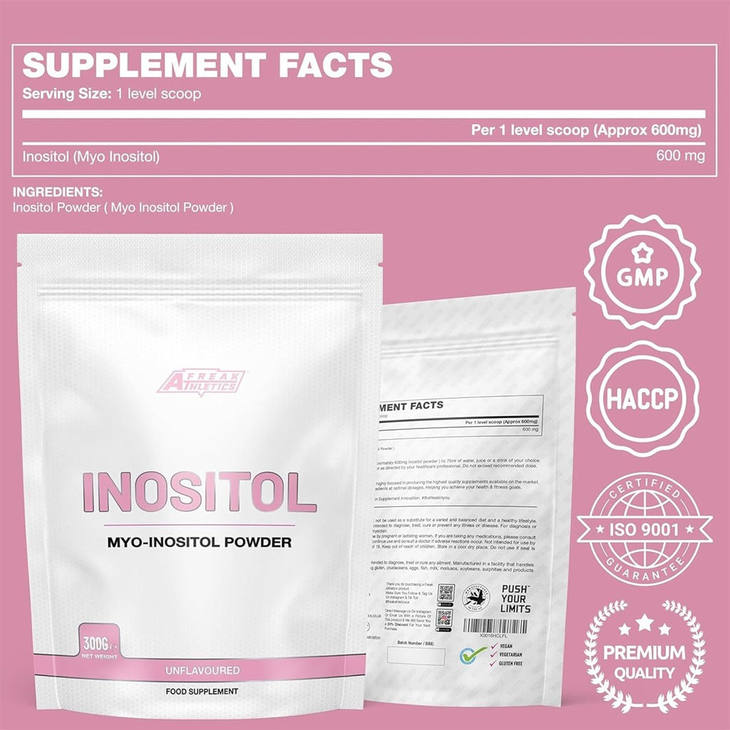 ميو إينوزيتول بودرة 300 جرام -  Freak Athletics Inositol (Myo-Inositol) Powder 300g