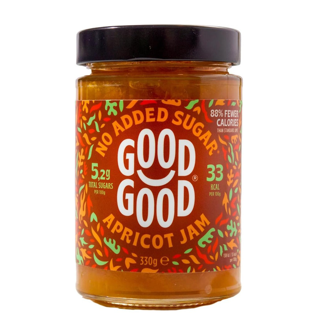 Apricot Jam Suitable for Keto Diet 330 g - Good Good Keto Friendly Sweet Apricot Jam 330 g 