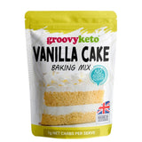 جروفي كيتو خليط كيك الفانيليا قليل الكربوهيدرات 270 جرام - Groovy Keto Vanilla Cake Baking Mix 260g