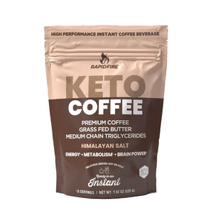 قهوة فورية كيتوجينيك بزيت ام سي تي 225 جرام - Rapid Fire Ketogenic Coffee 225 gm