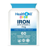 حديد مع فيتامين سي للاطفال 60 قرص مضغ - Health4All Kids Iron & Vitamin C 60 Chewable Tablets