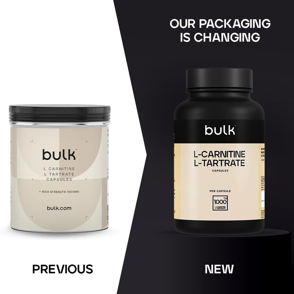 ال-كارنتين ال-تارتريت 1000مجم 90 كبسولة - Bulk Powdwers L-Carnitine L-Tartrate 1000mg 90 Capsules