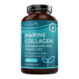 كبسولات الكولاجين البحري 1000 ملج مع حمض الهيالورونيك - Nutravita Marine Collagen 1000mg with Hyaluronic Acid Capsules