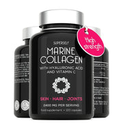 كبسولات الكولاجين البحري 2200 ملج 120 كبسولة - SuperSelf Marine Collagen 2400mg 120 Capsules