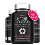 كبسولات الكولاجين البحري 2200 ملج 120 كبسولة - SuperSelf Marine Collagen 2400mg 120 Capsules