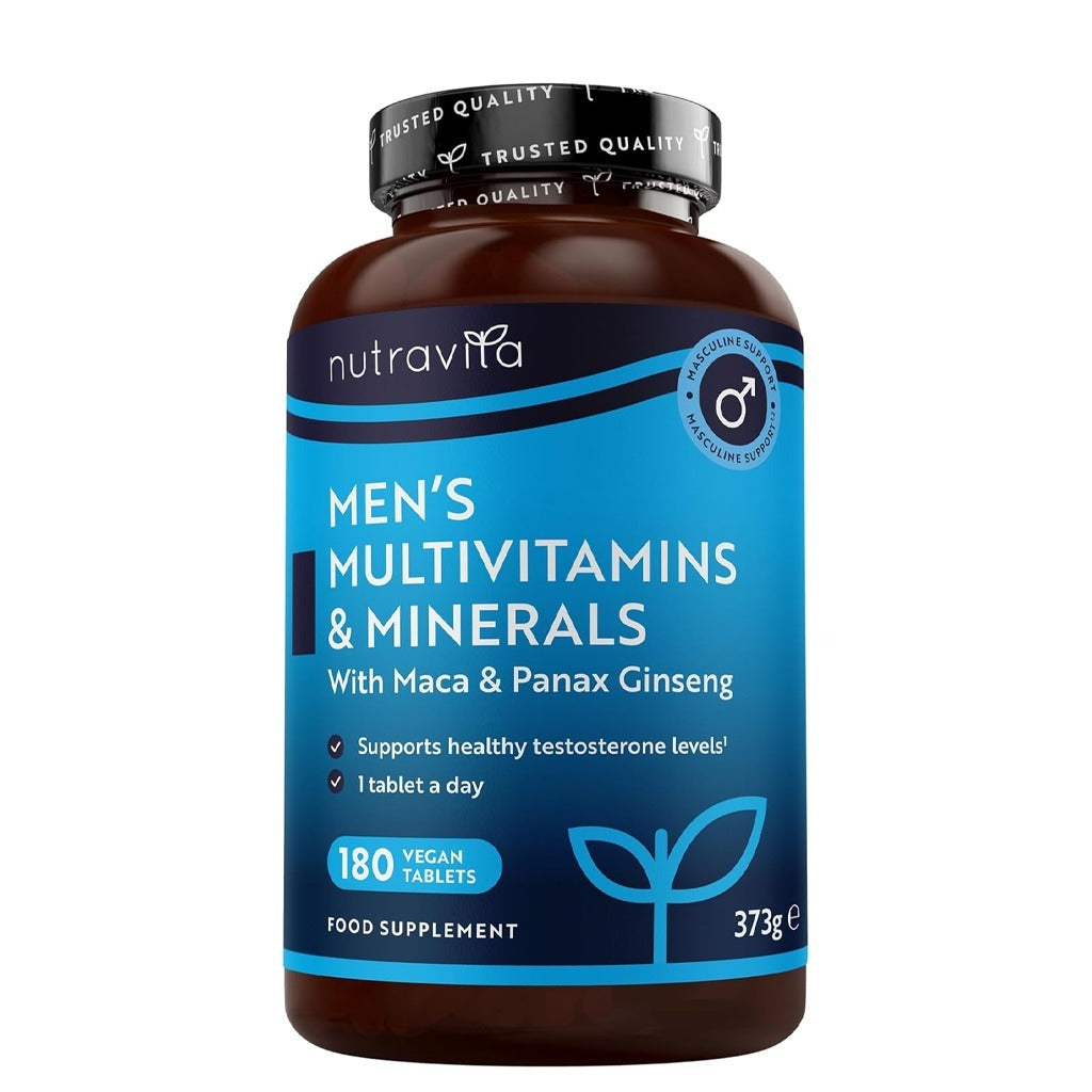 Men's Vitamins 180 Tablets - Nutravita Men's Multivitamins and Minerals 180's