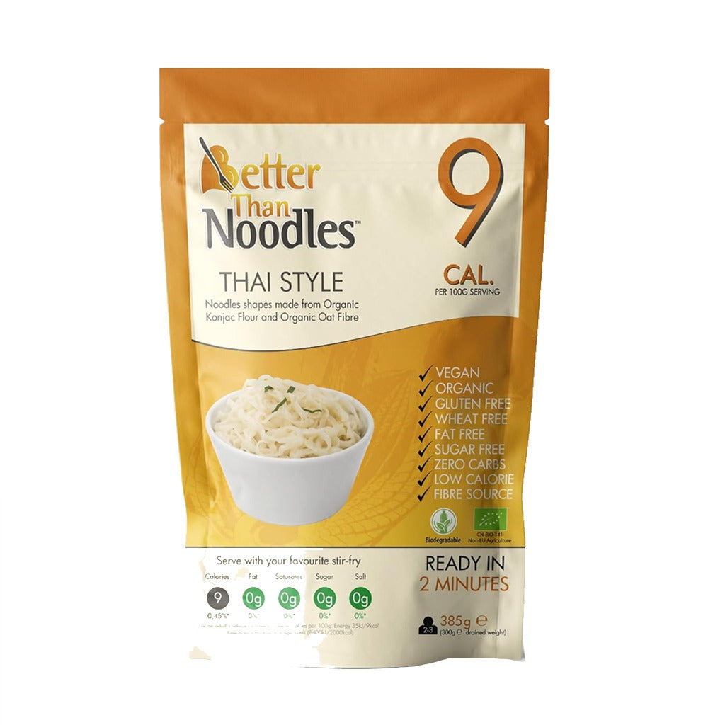 نودلز تايلندي للرجيم عضوي خالي من الكربوهيدرات 300 جم - Better Than Noodles Thai Style 300g