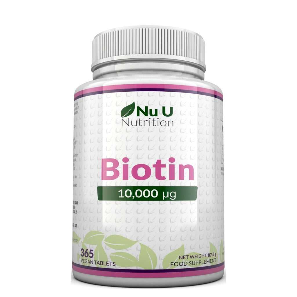 بيوتين 10000 365 قرص - Nu U Biotin 10000mcg 365 Tablets