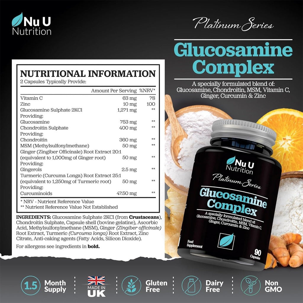 Nu U Platinum Series Glucosamine Complex 90's