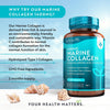 كولاجين بحري 1400 ملج مع حمض الهيالورونيك وفيتامين ج و هـ 120 قرص - Nutravita Marine Collagen 1400 mg with Hyaluronic Acid, Vitamin C & E Tablets 120’s