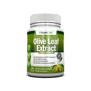 خلاصة أوراق الزيتون 750 ملج 120 كبسولة - NutriONN Olive Leaf Extract 750 mg Capsules 120’s
