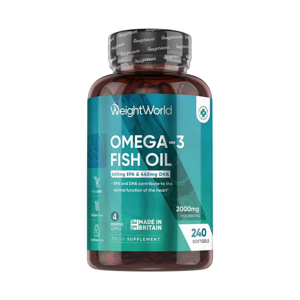 أوميجا 3 زيت السمك 2000 مجم 240 كبسولة - WeightWorld Omega 3 Fish Oil 2000 mg 240 Softgels