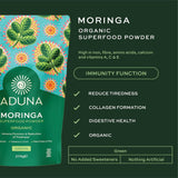 مورينجا باودر 100 ٪ عضوي 275 جم - Aduna Moringa Green Superleaf Powder 275g