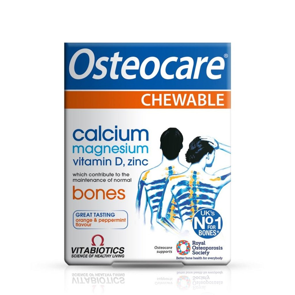 اوستيوكير كالسيوم مضغ 30 قرص - Osteocare Chewable 30 Tablets