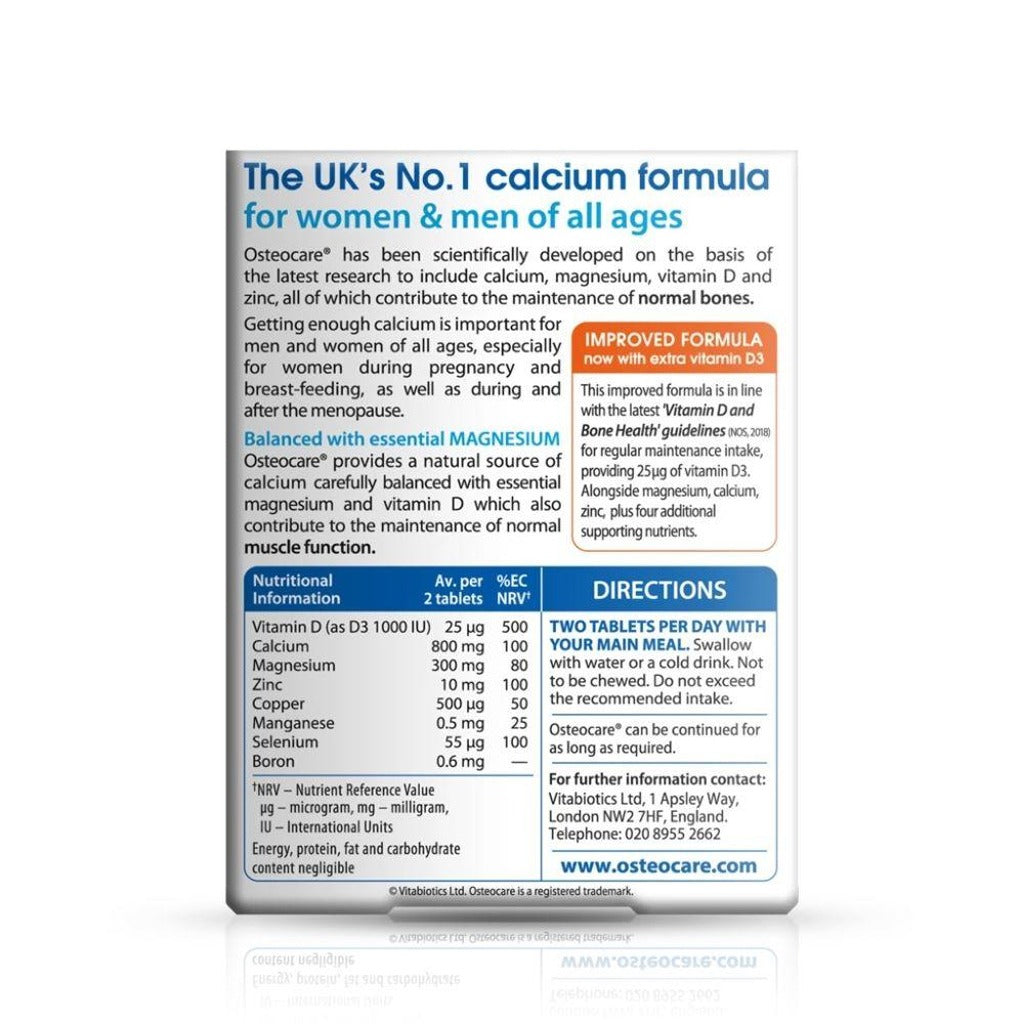 اوستيوكير اوريجينال كالسيوم 30 قرص - Osteocare Original 30 Tablets