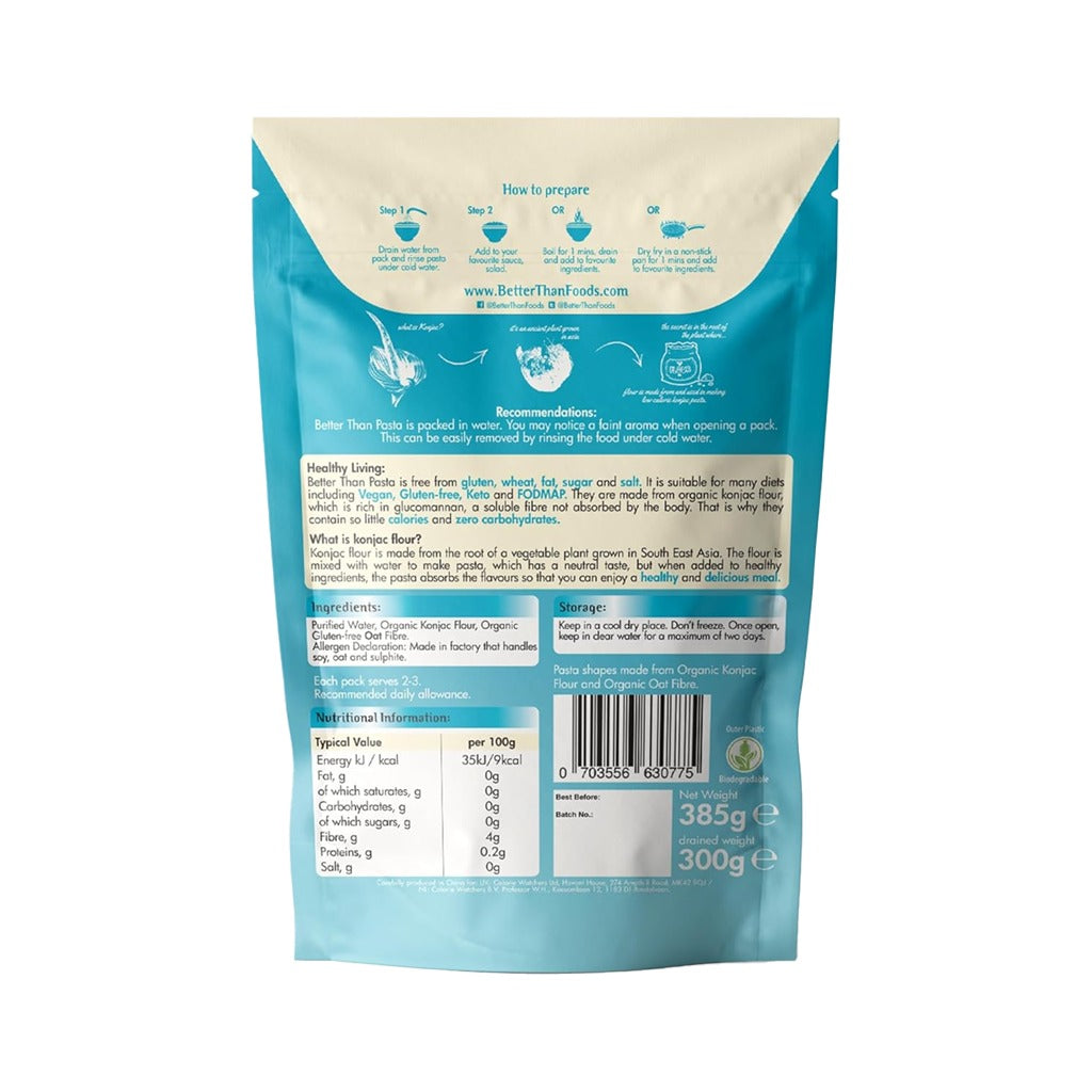 معكرونة تالياتيلي للرجيم عضوي خالي من الكربوهيدرات 300 جم - Better Than Pasta Tagliatelle 300g