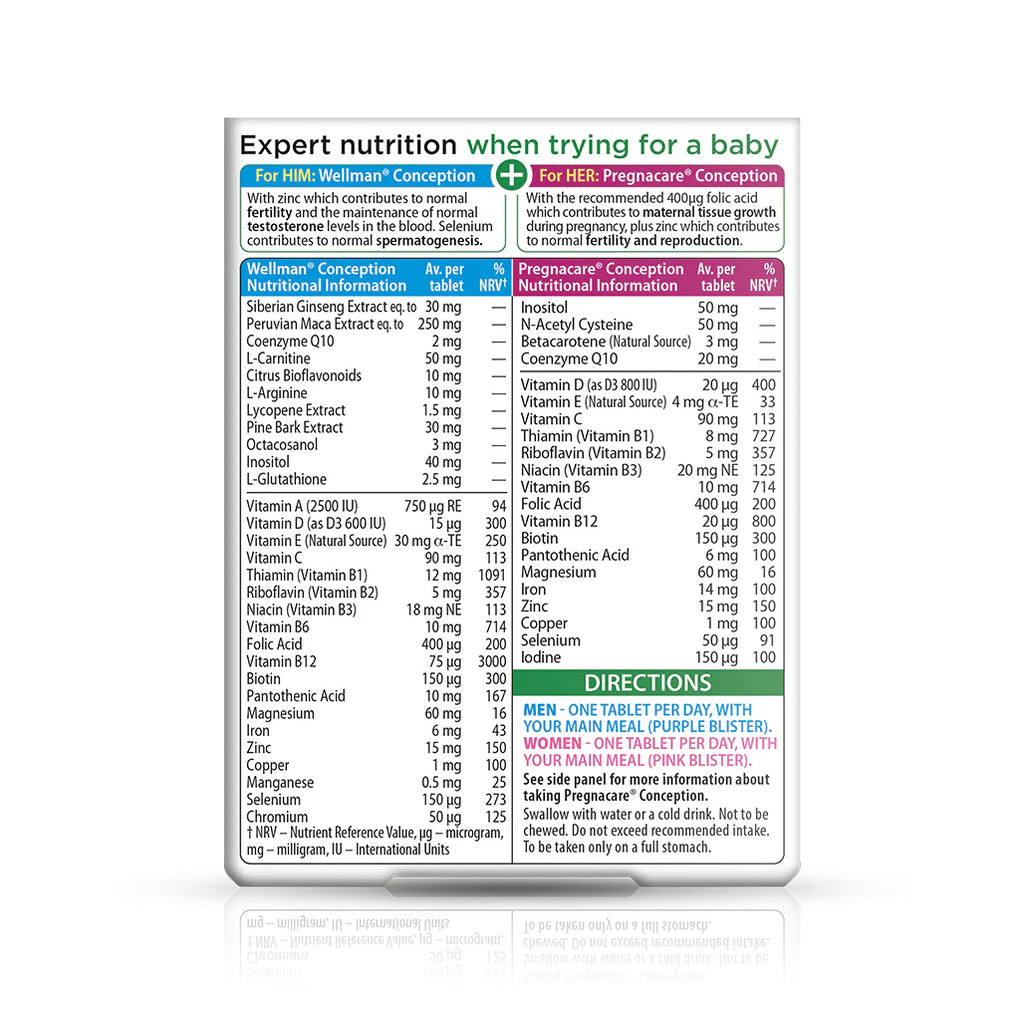 فيتابيوتكس بريجناكير كونسيبشن للنساء و الرجال 60 قرص