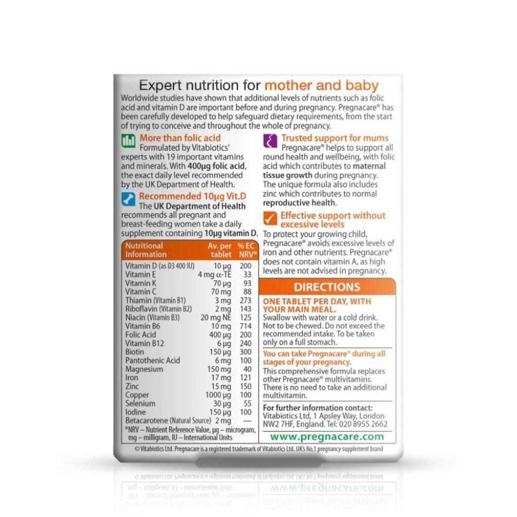 Pregnacare Original Multivitamin for Pregnancy 30 Tablets