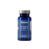 كبسولات فيتامين د3 وفيتامين ك2  60 كبسولة - Roherb Vitamin D3 & K2 2500IU / 100mcg 60 Capsules