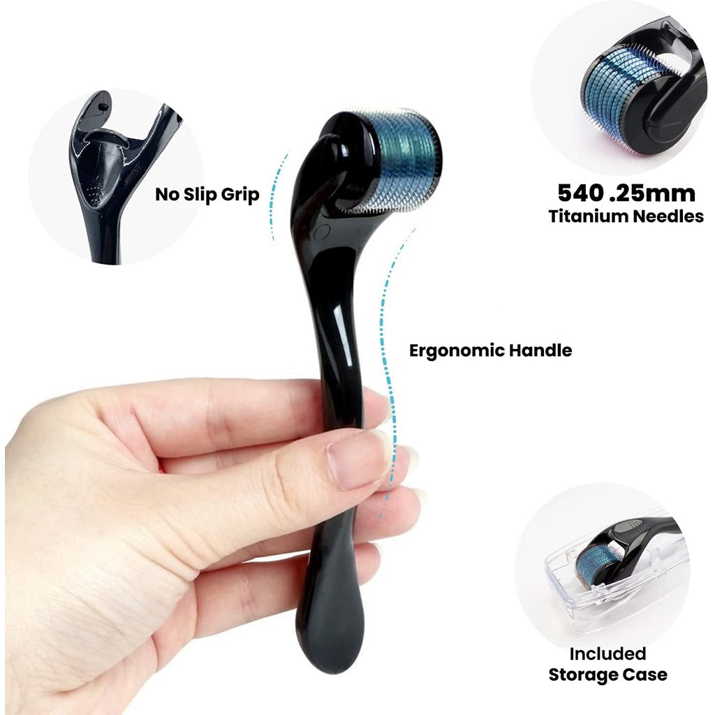 ديرما رولر 540 إبرة تيتانيوم مقاس 0.25 مم - Roselynboutique Derma Roller 540 Titanium Microneedles 0.25 mm