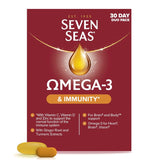 سفن سيز اوميجا 3 للمناعة عبوة 30 يوم - Seven Seas Omega-3 & Immunity 30 Days Pack