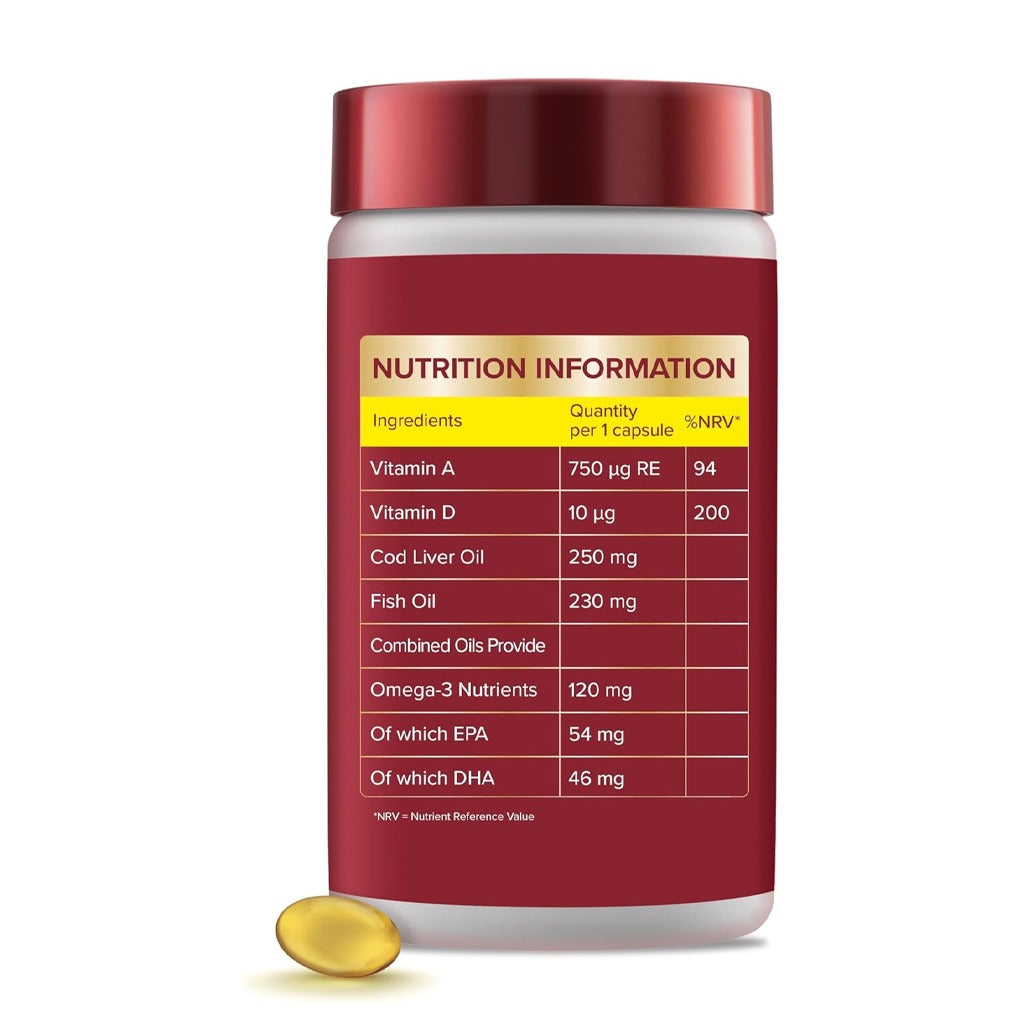 Seven Seas Omega 3 Plus Cod Liver Oil One-A-Day 120's