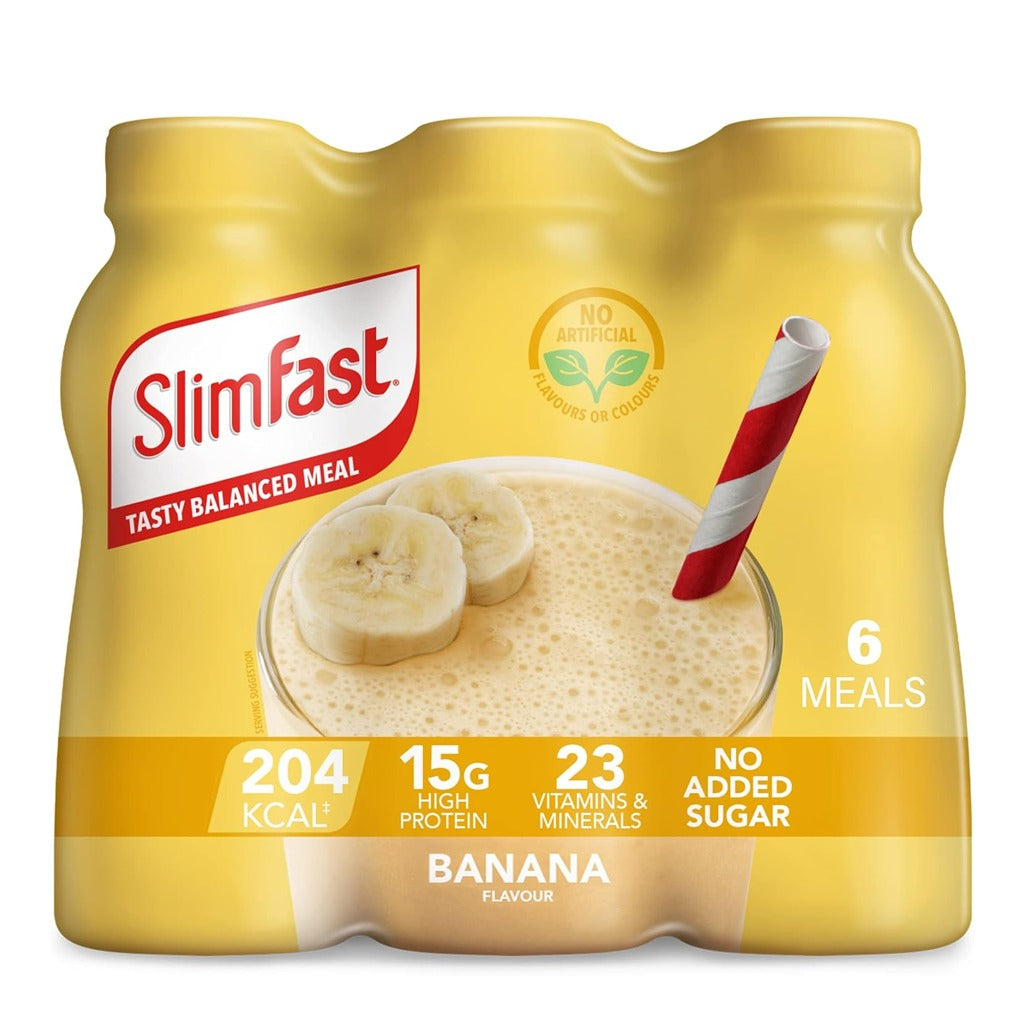 SlimFast High Protein Shake Bottles 6 x 325 ml