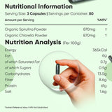 Weight World Organic Spirulina and Chlorella Capsules 180's